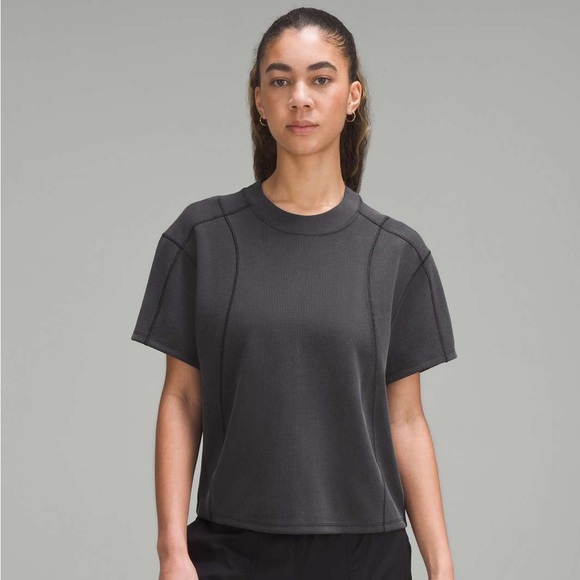 Lululemon- Ribbed Softstreme Short Sleeve Top - Picture 1 of 6